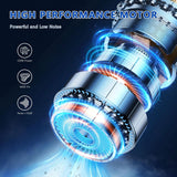 Primizia Mini Aspirateur À Main Sans Fil, (6000Pa,120W,7.4V) Petit Aspirateur De Voiture Portable Puissant Pour Voiture,Noir