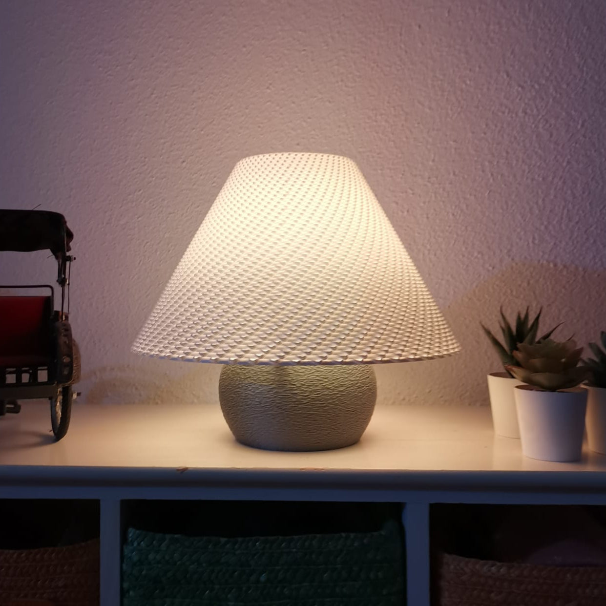 Lampe de Table Aurora Tissée