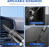 Primizia Mini Aspirateur À Main Sans Fil, (6000Pa,120W,7.4V) Petit Aspirateur De Voiture Portable Puissant Pour Voiture,Noir